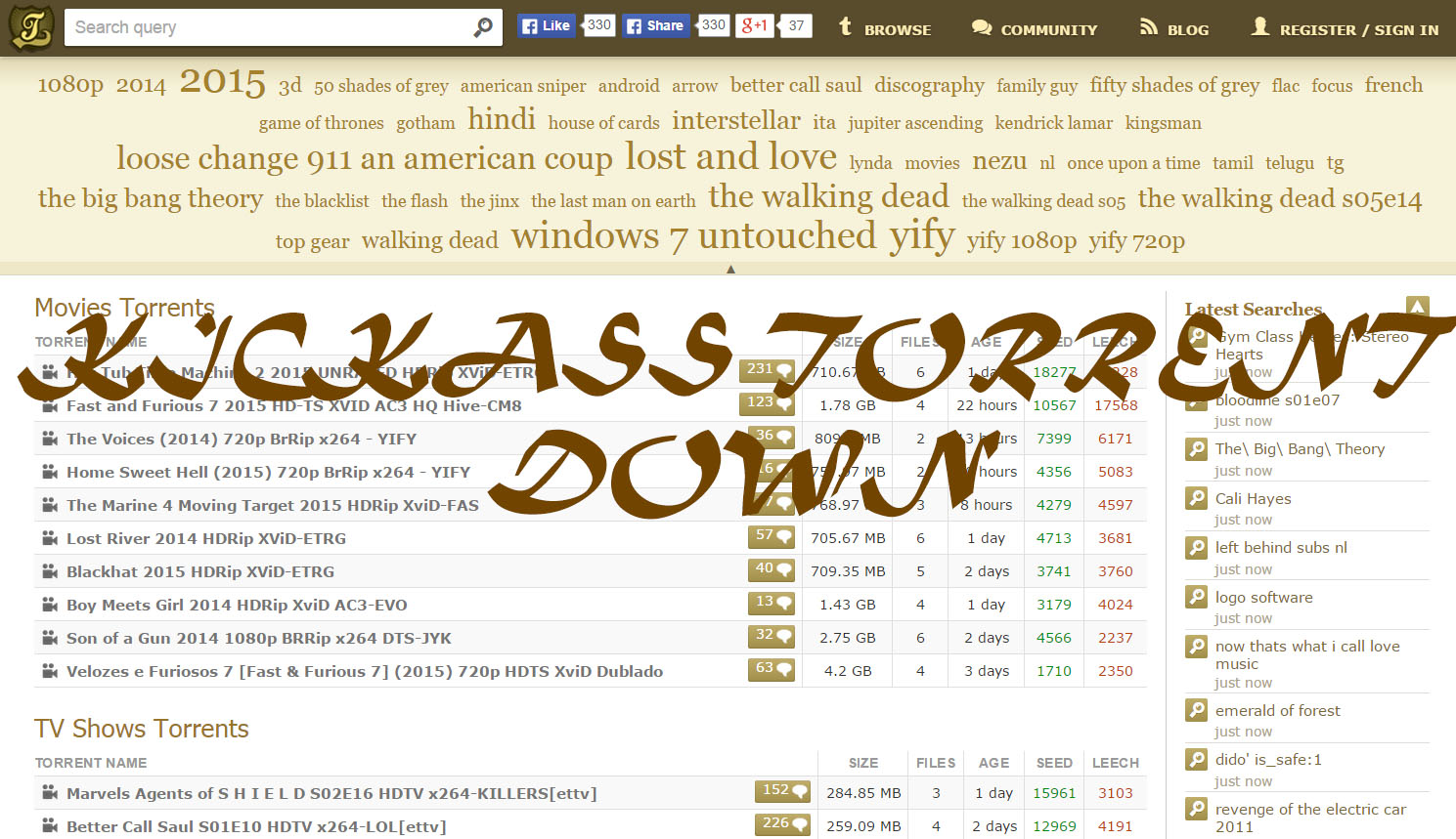 kickass torrent down